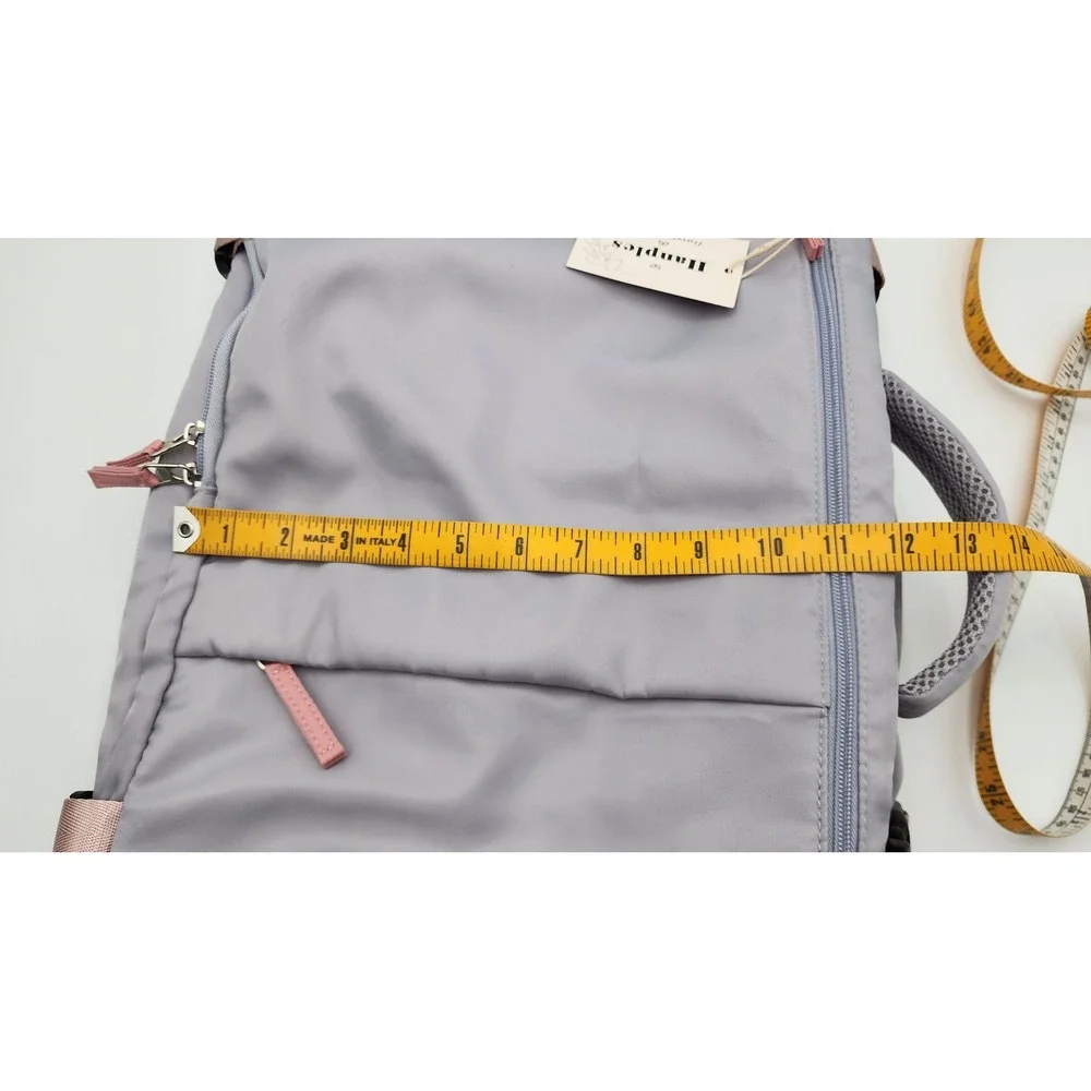 Hanples Travel Backpack Unisex Large Lavender NWT Multi-Pocket Laptop Bag